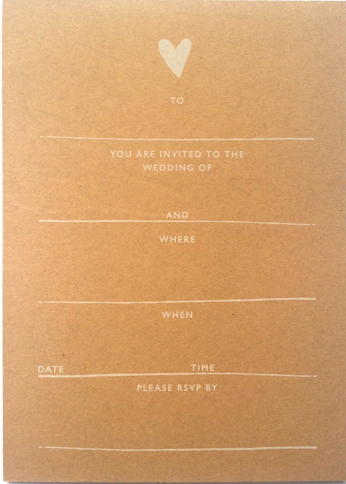 Rose Gold Wedding Invitation Cards with RSVP Envelopes – Pack of 50 | Rustic & Elegant