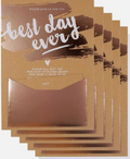 Best Day Ever Wedding Invitation Cards with RSVP Envelopes x 50