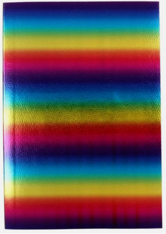 Rainbow ombre cover detail close up