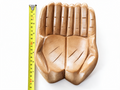 Hand-Carved Wooden Hands Bowl 20cm