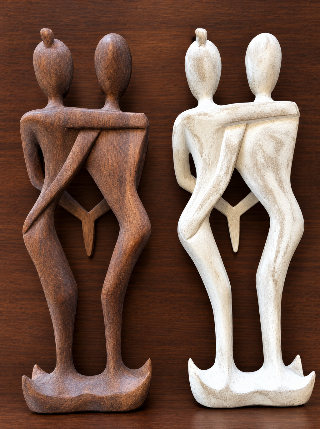 Balizen Handmade Wooden Couple Sculpture from Bali